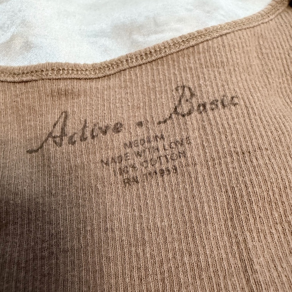 Tan Ribbed Tank Top - Picture 2 of 2